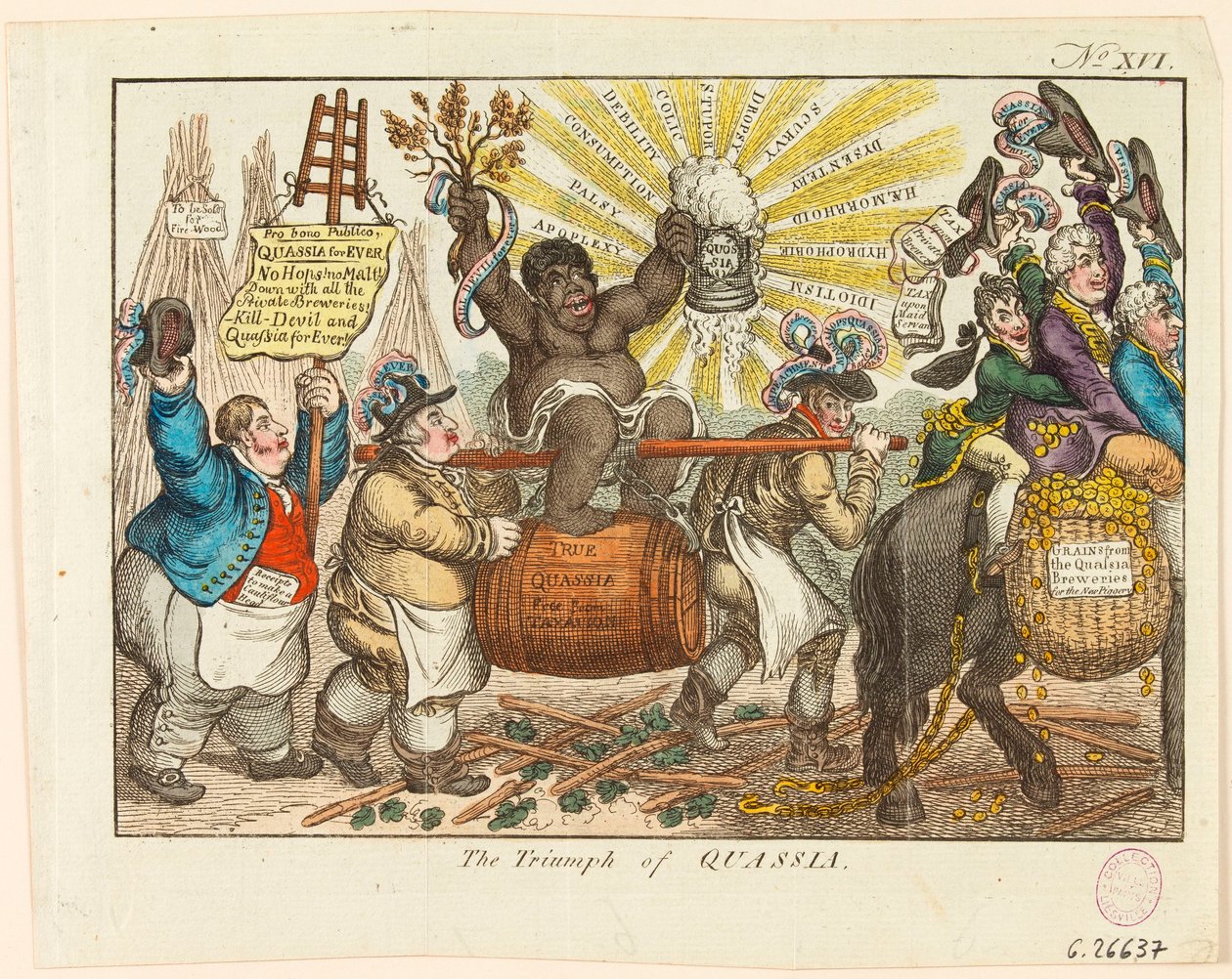 Le triomphe de la Quassia - James Gillray
