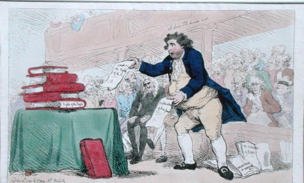 Le Mangeur de Mots, publié par S.W. Fores en 1788 - James Gillray