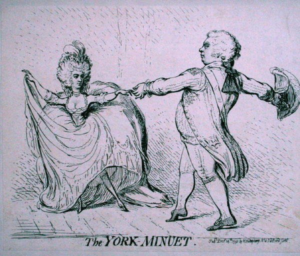 Le Menuet de York - James Gillray