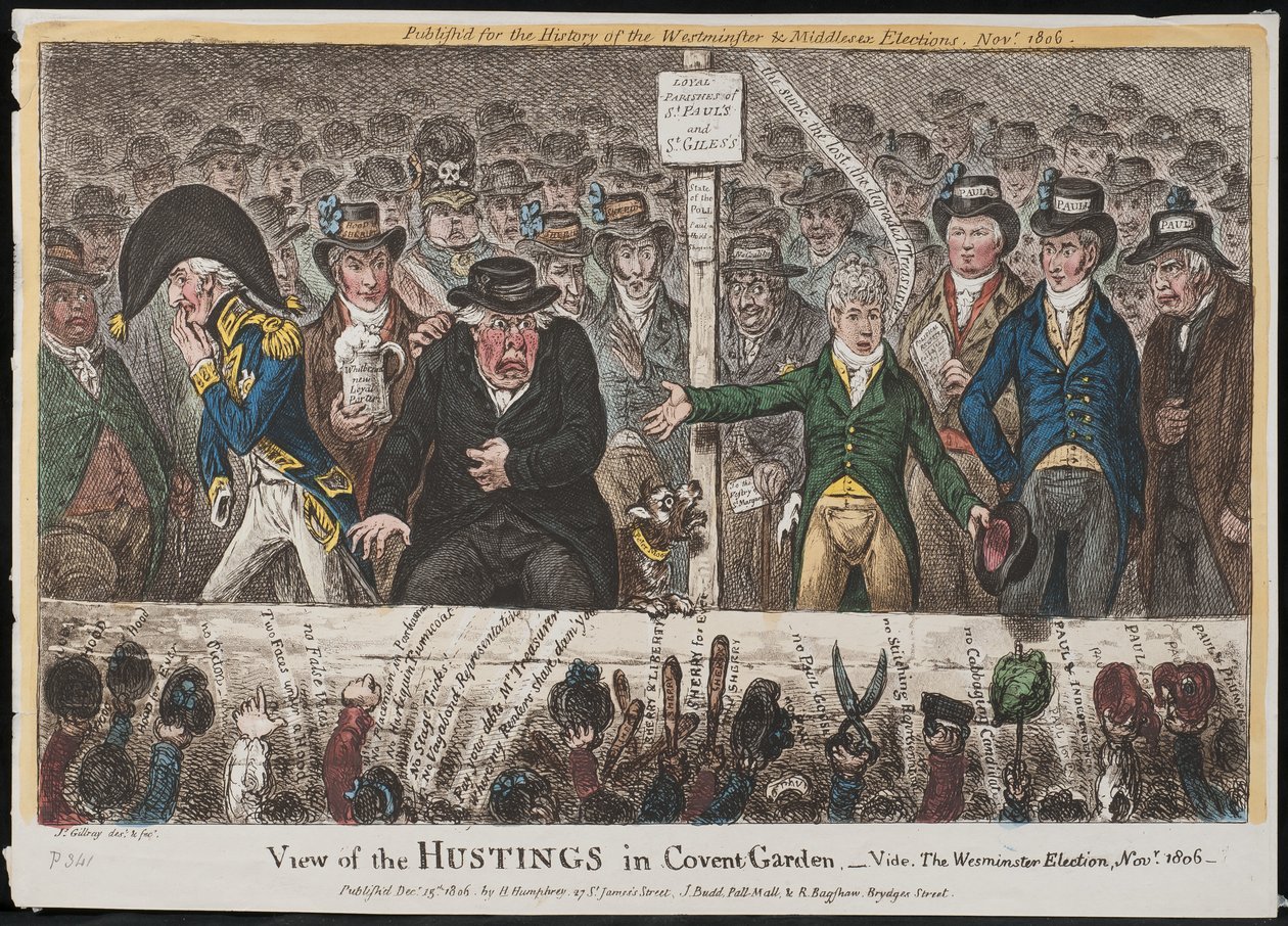 Vue des tribunes à Covent Garden – voir. L