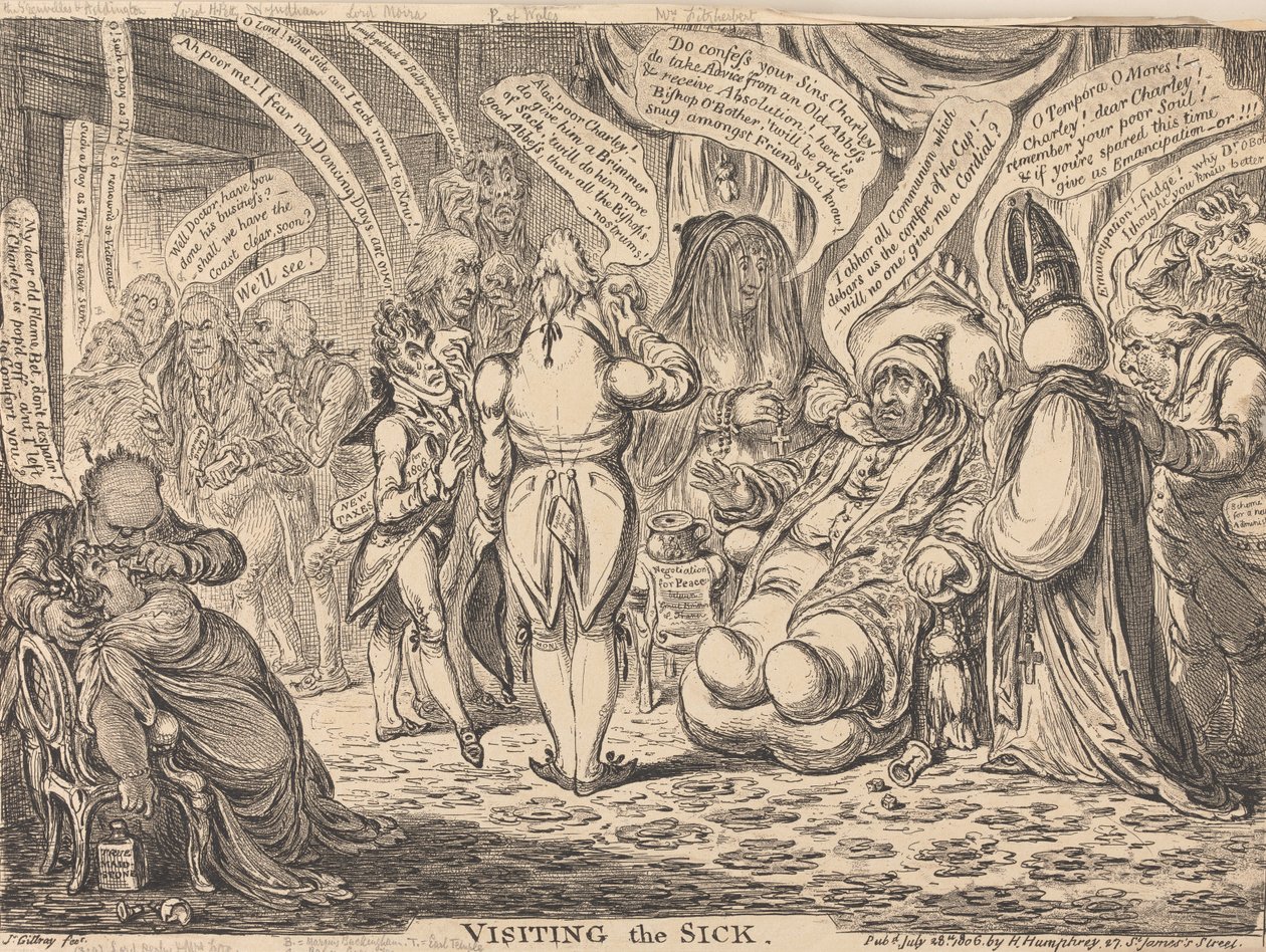 Visite aux malades - James Gillray