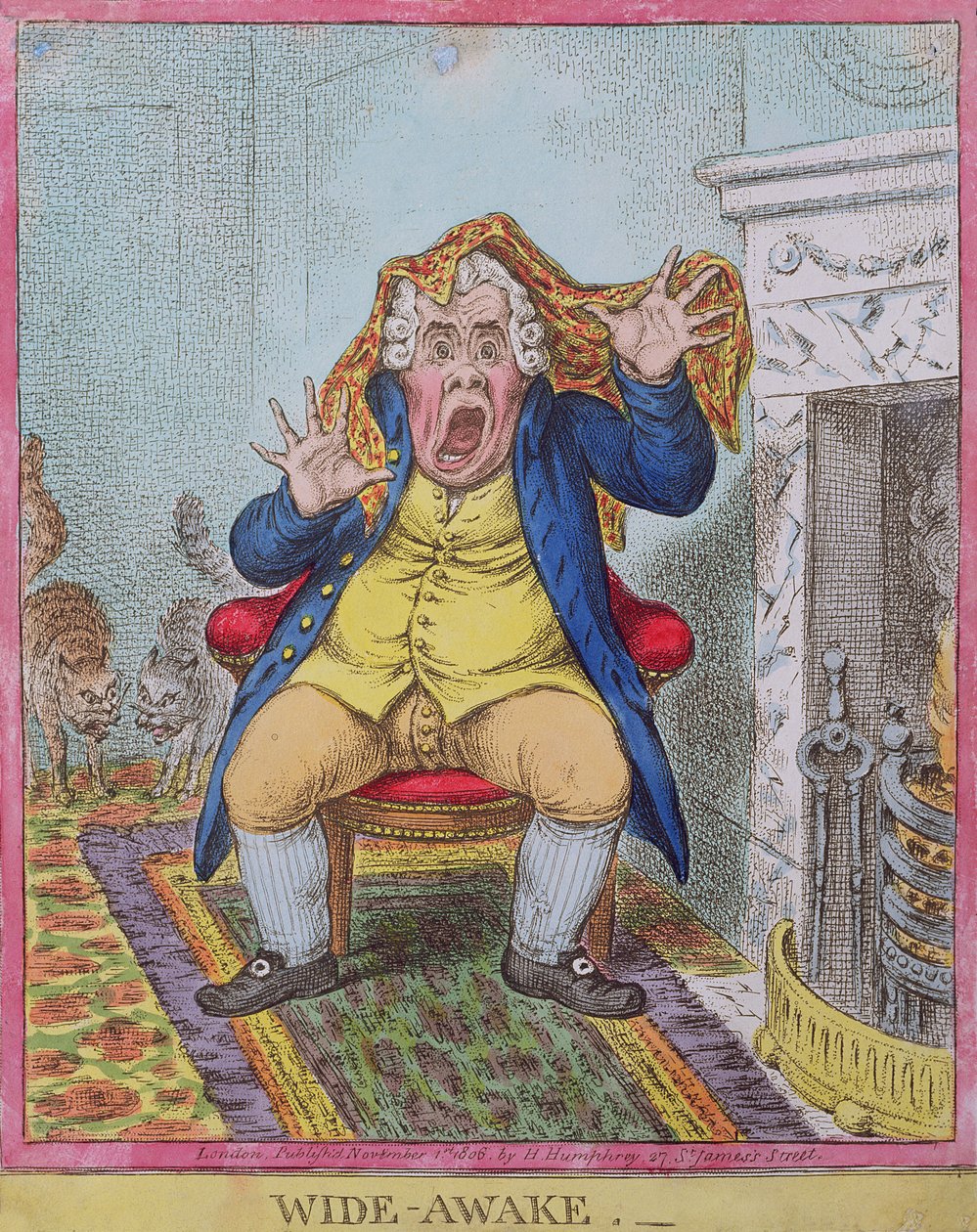 Wide Awake, publié par Hannah Humphrey en 1806 - James Gillray