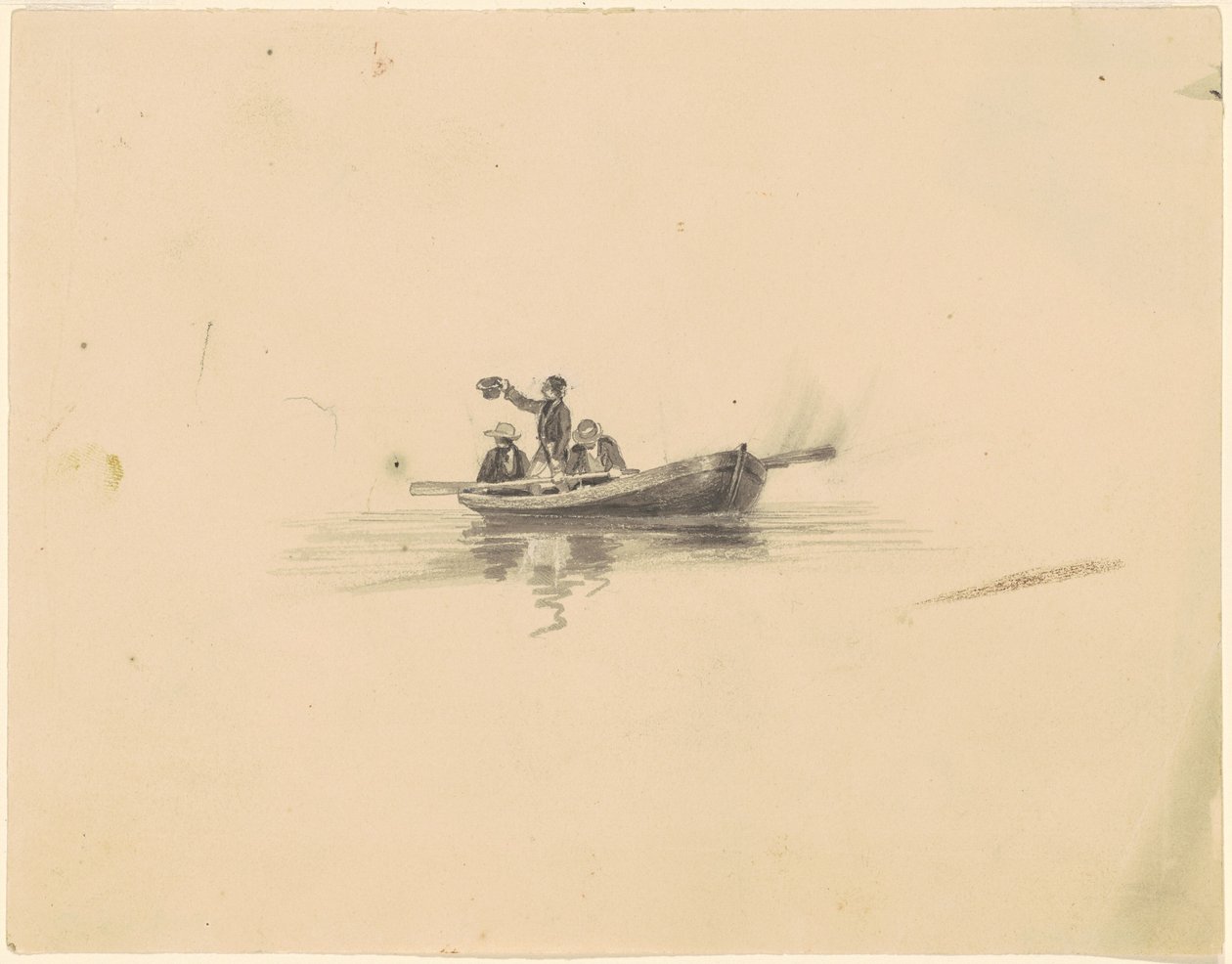 Hommes dans une barque - James Goodwyn Clonney