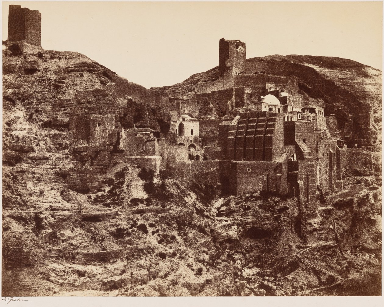 Monastère de Mar Saba, c. 1855 (photo) - James Graham