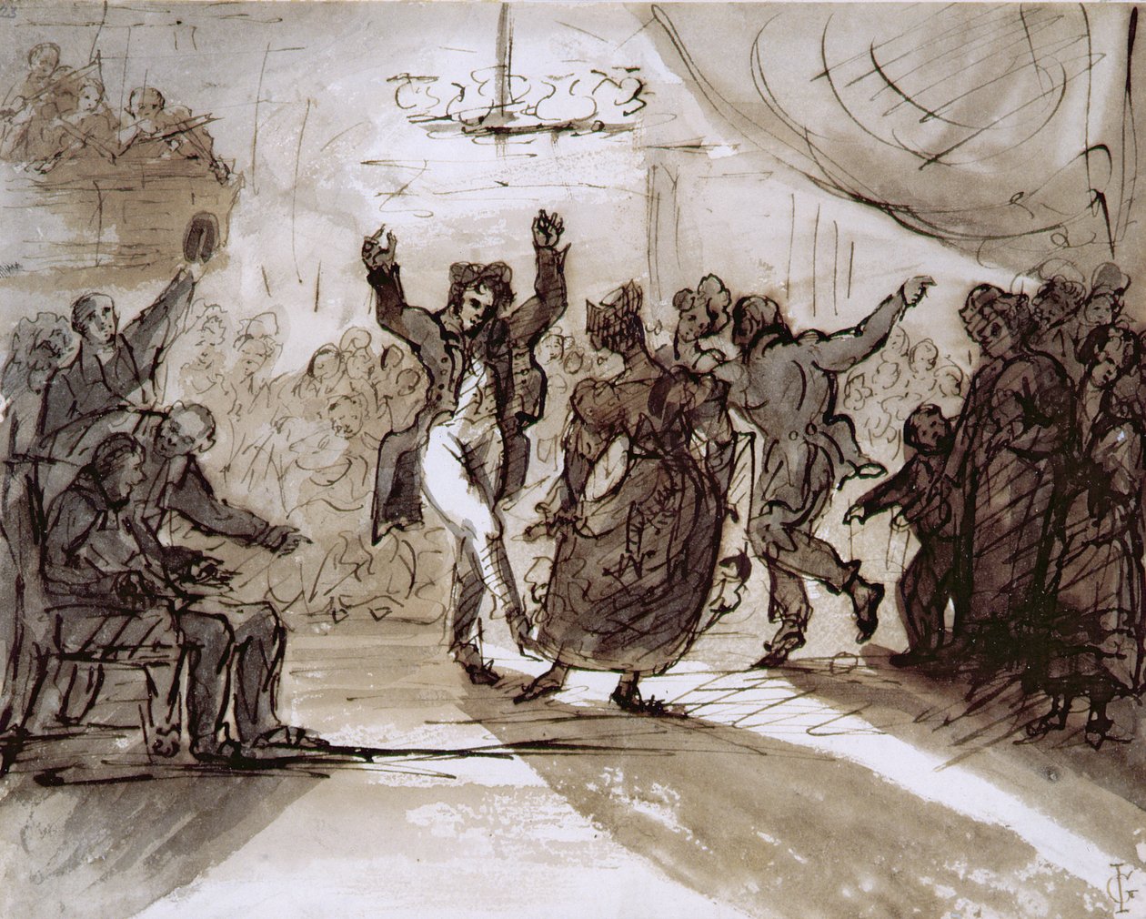 Le bal de chasse, vers 1820 - James Grant