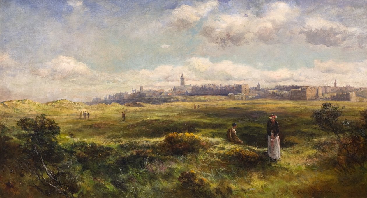 Saint Andrews depuis le parcours de golf - James Gustavus Hope Spindler