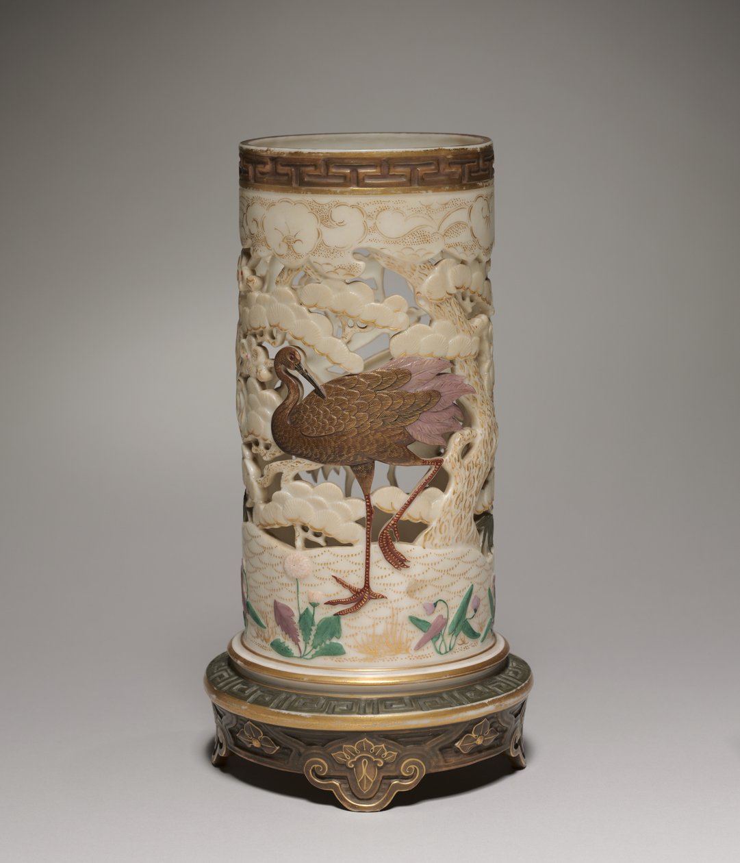 Vase, manufacture de porcelaine de Worcester, 1873 - James Hadley