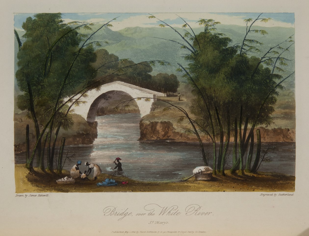 Pont sur la rivière Blanche - James Hakewill