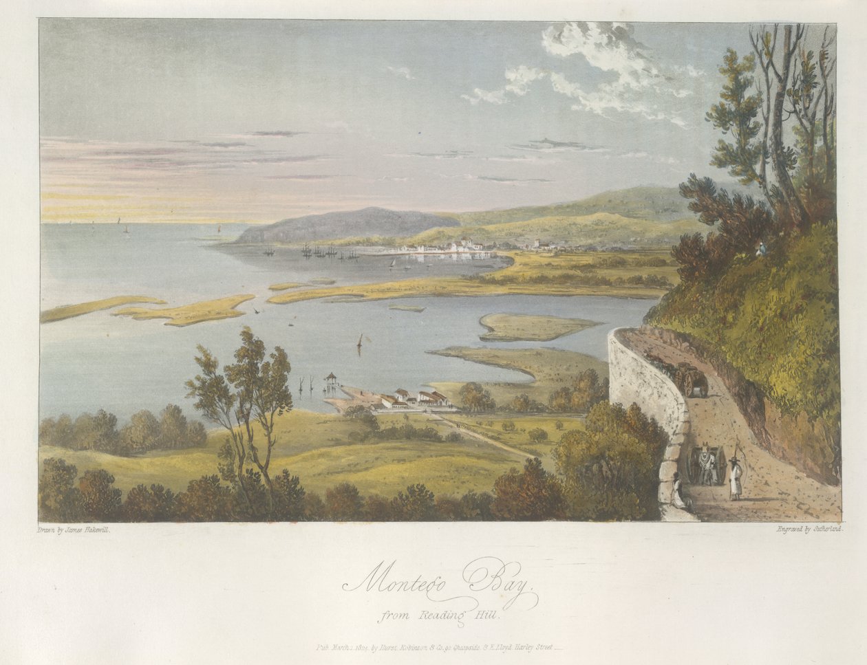 Vue de Montego Bay depuis Reading Hill, illustration de 