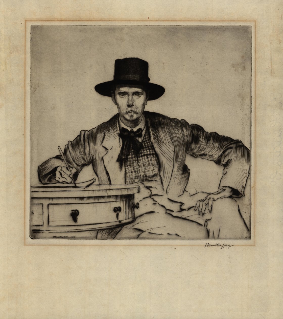 Portrait du graveur J. Hamilton Hay, 1915 - James Hamilton Hay
