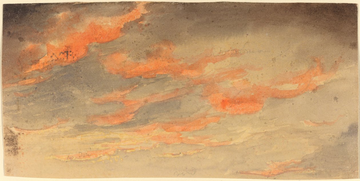 Nuages au coucher du soleil - James Hamilton Shegogue