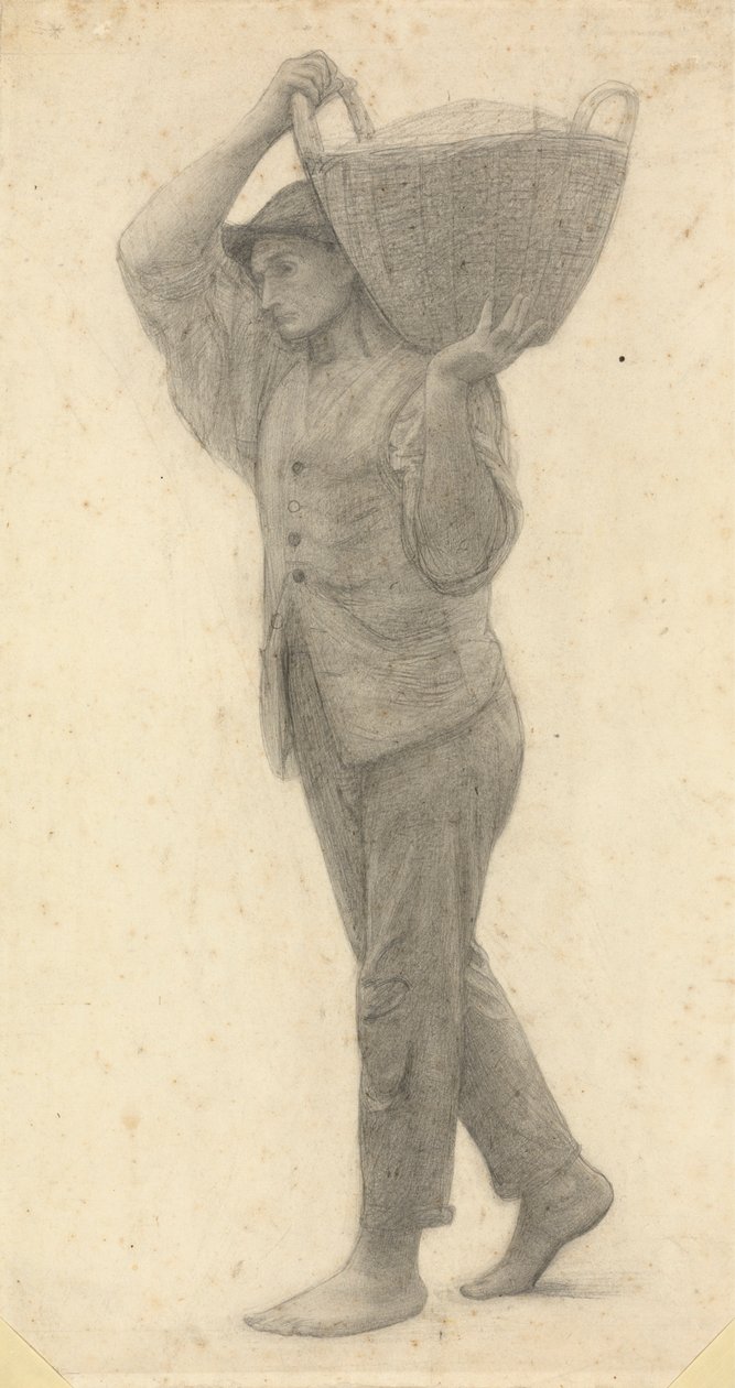 Homme portant un panier de terre - James Havard Thomas
