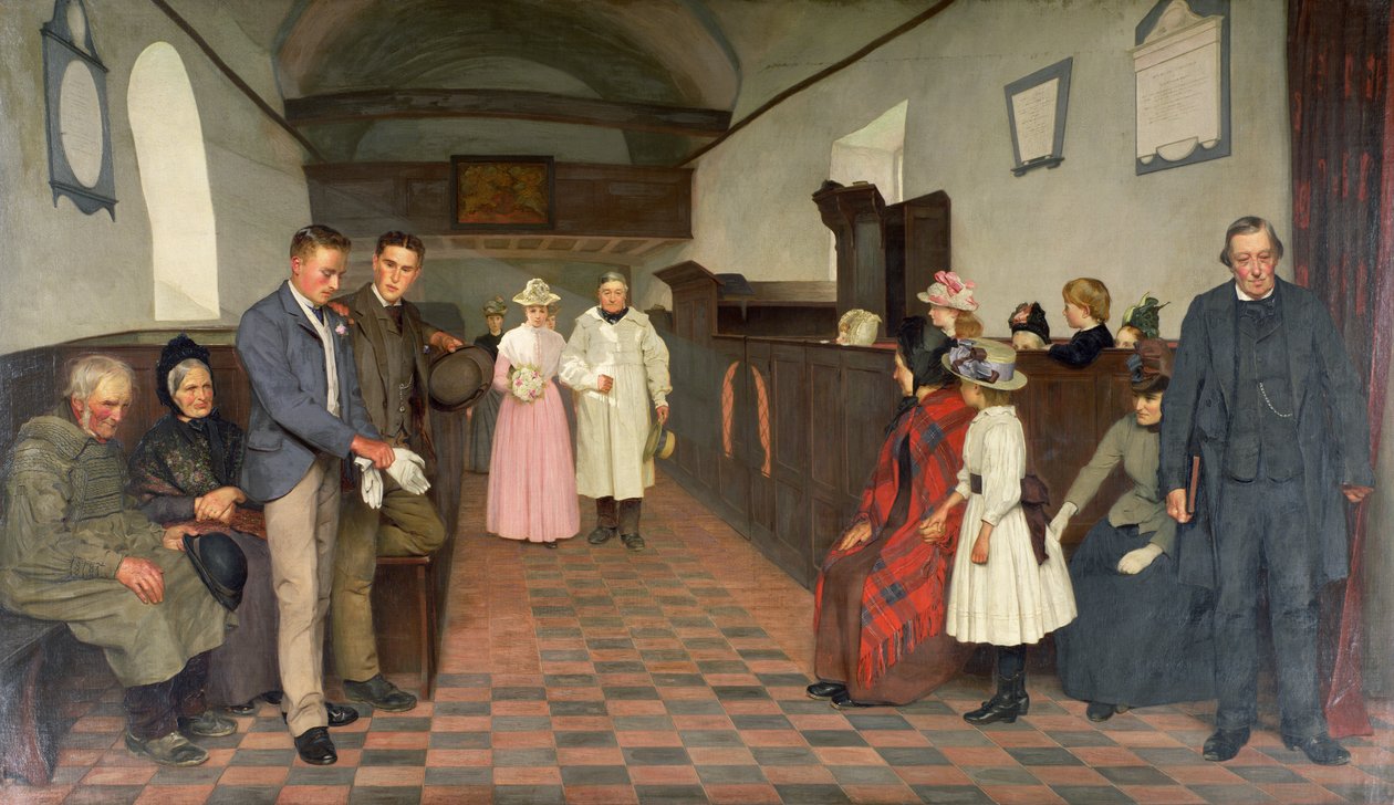 Heureuse est la mariée sur laquelle le soleil brille - James Hayllar
