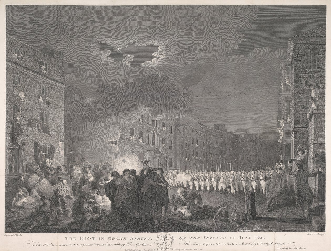 Les émeutes de Broad Street, le 7 juin 1780 - James Heath