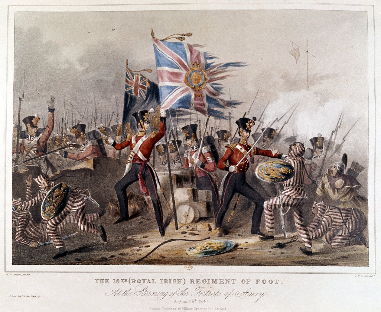 Le 18e Régiment de Pied (Royal Irish). À l