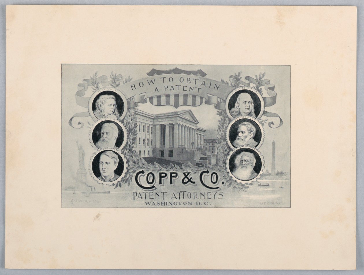 Gravure en demi-teinte : Comment obtenir un brevet, Copp & Co. Avocats en brevets, Washington, D.C. - James Henry Moser