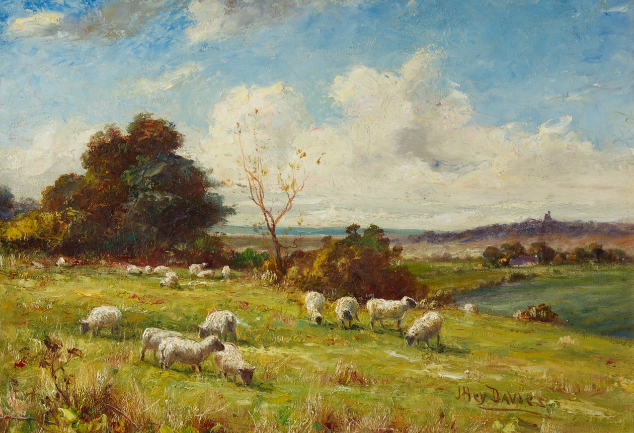 Une pastorale, vers 1910 (peinture) - James Hey Davies