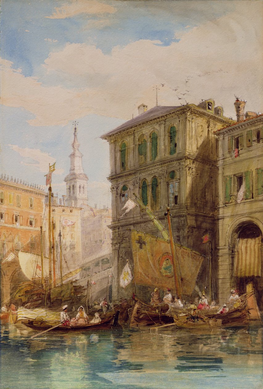 Le Palazzo Dei Camerlinghi, Venise, vers 1835-55 - James Holland