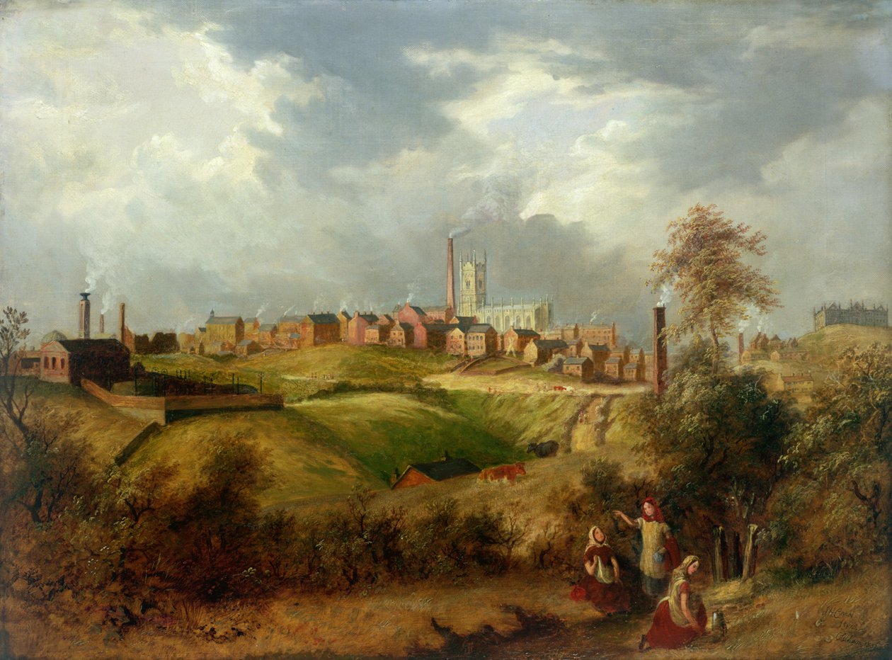 Oldham depuis Glodwick | James Howe Carse | Estampe d'art