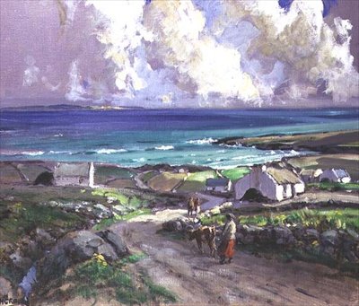 Atlantique depuis le Bloody Foreland, Devon - James Humbert Craig