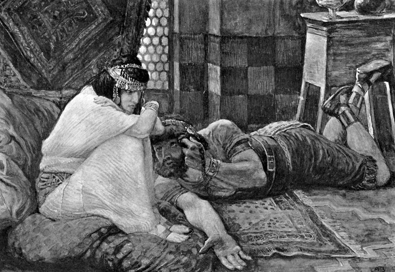 Samson révèle son secret à Dalila - Bible - James Jacques Joseph (after) Tissot
