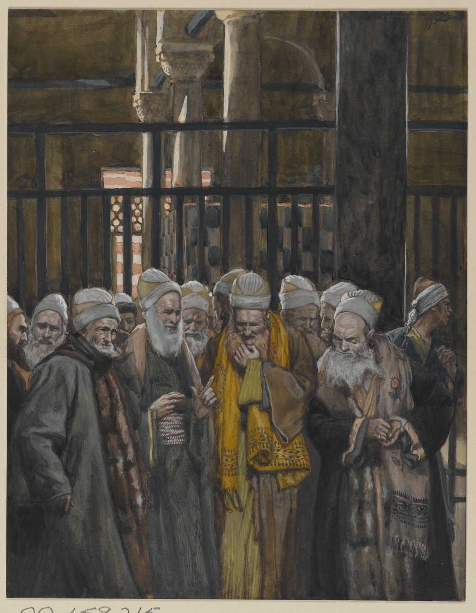 Conspiration des Juifs, illustration de La Vie de Notre Seigneur Jésus-Christ, 1886-94 - James Jacques Joseph Tissot
