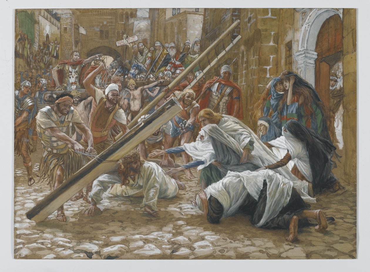 Jésus Rencontre Sa Mère, illustration de La Vie de Notre Seigneur Jésus-Christ, 1886-94 - James Jacques Joseph Tissot