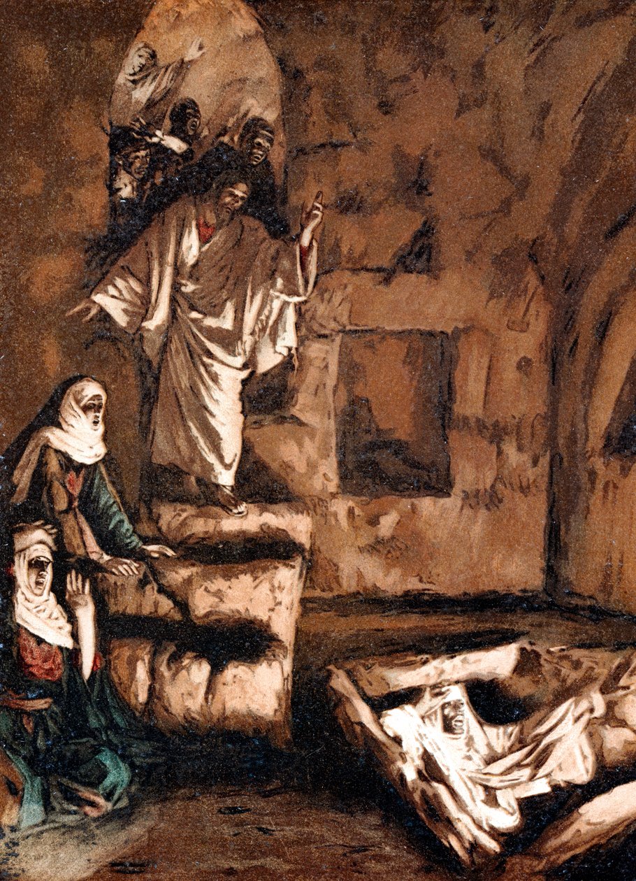 Jésus ressuscitant Lazare du tombeau, 1897 - James Jacques Joseph Tissot
