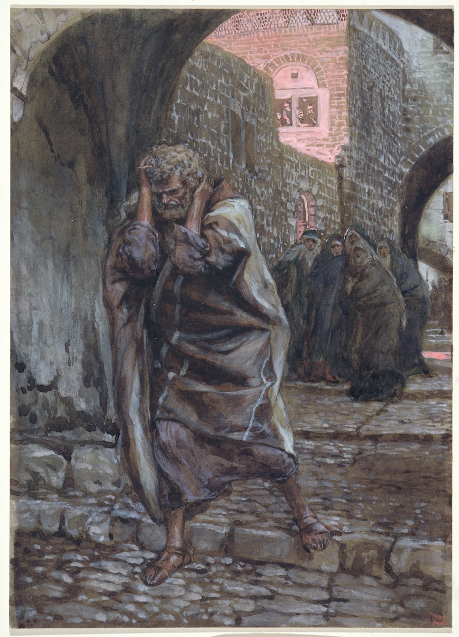 Pierre Sortit et Pleura Amèrement, illustration pour La Vie du Christ, vers 1886-94 - James Jacques Joseph Tissot