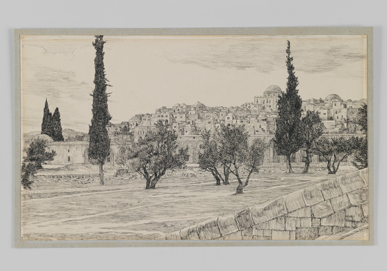 Place de la Cour des Gentils, Haram (illustration de La Vie de Notre Seigneur Jésus-Christ) - James Jacques Joseph Tissot