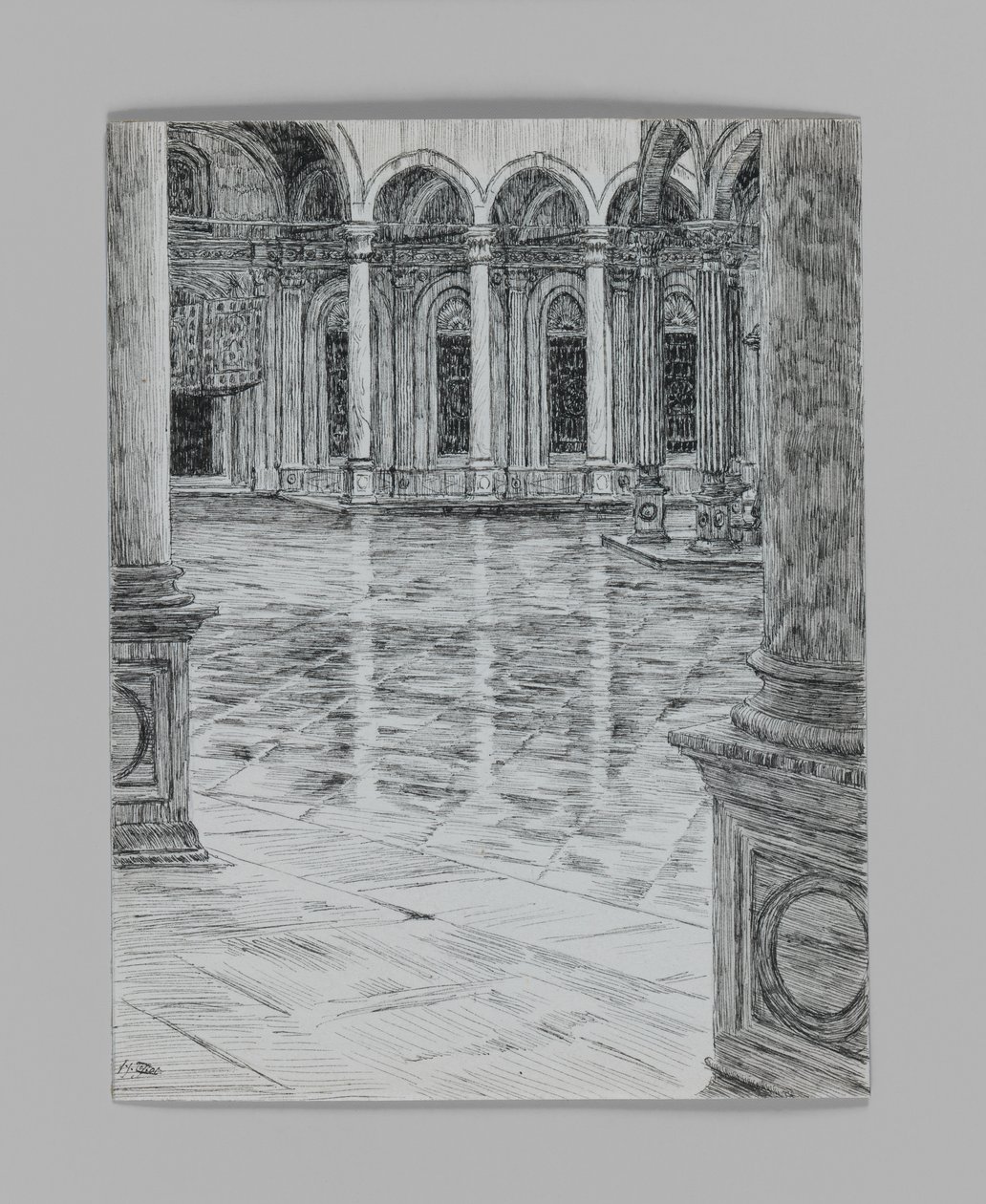 Portique de la Mosquée de Mohamet-Ali, illustration de La Vie de Notre Seigneur Jésus-Christ - James Jacques Joseph Tissot