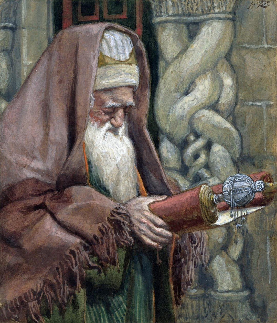 Siméon, illustration pour La Vie du Christ, vers 1886-94 - James Jacques Joseph Tissot