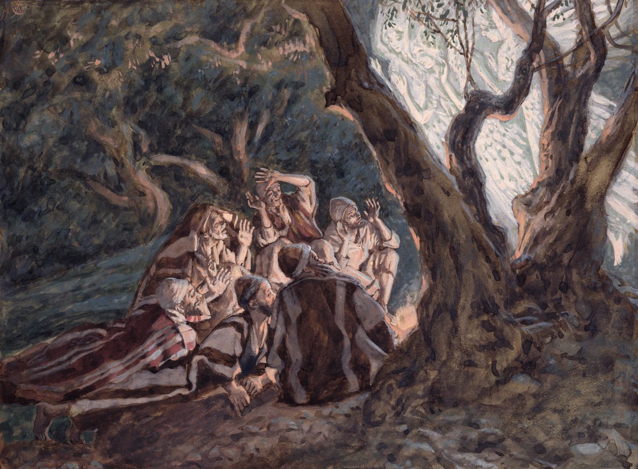 Les Anges et les bergers, illustration pour La Vie du Christ, c.1886-94 - James Jacques Joseph Tissot