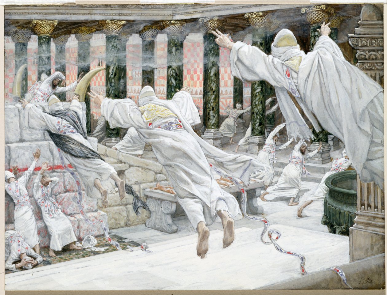 Les morts apparaissent dans le temple, illustration pour La Vie du Christ, vers 1886-96 - James Jacques Joseph Tissot