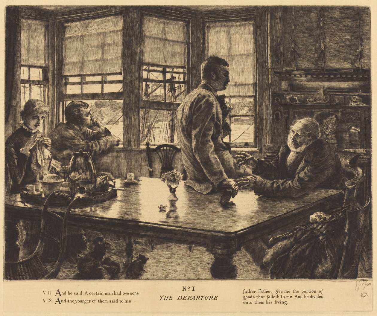 Le Départ - James Jacques Joseph Tissot