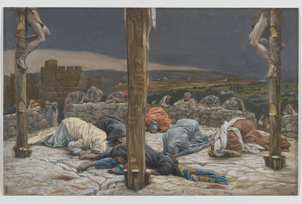 Le Tremblement de Terre, illustration de La Vie de Notre Seigneur Jésus-Christ, 1886-94 - James Jacques Joseph Tissot