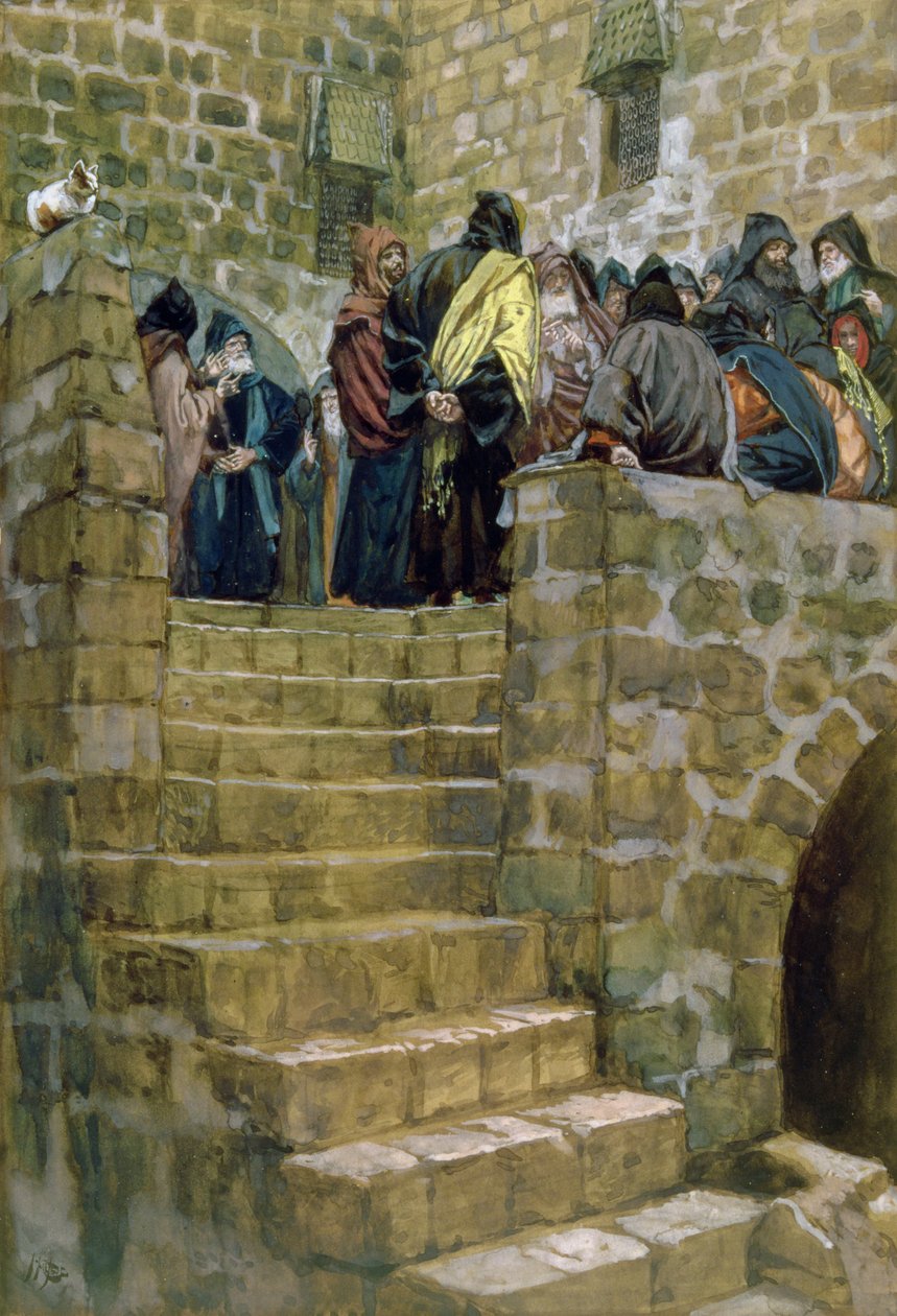 Le Mauvais Conseil de Caïphe, illustration pour La Vie du Christ, c.1886-96 - James Jacques Joseph Tissot
