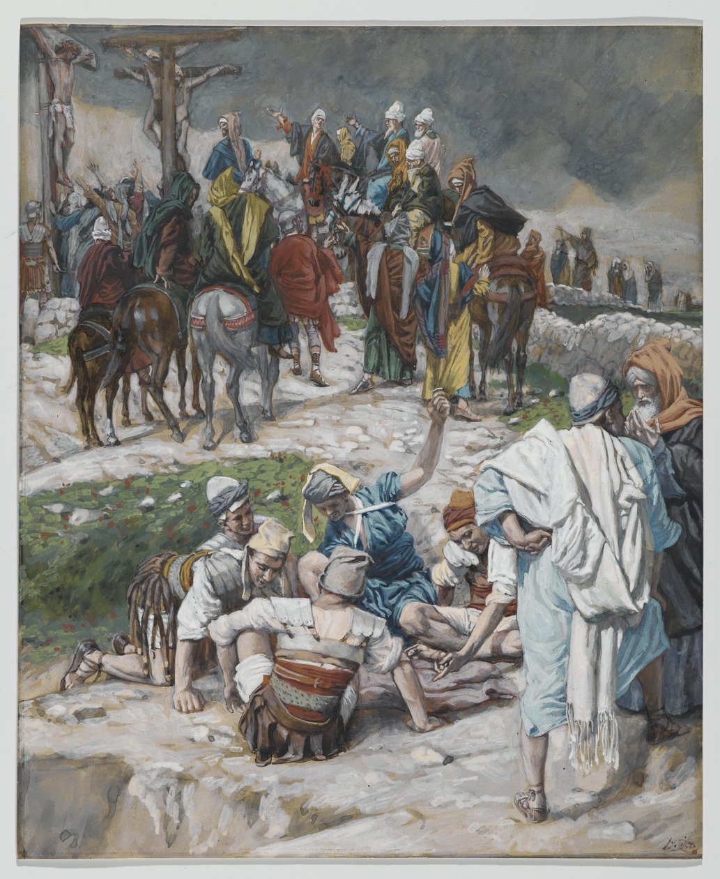 Les Vêtements Partagés par Tirage au Sort, illustration de La Vie de Notre Seigneur Jésus-Christ, 1886-94 - James Jacques Joseph Tissot