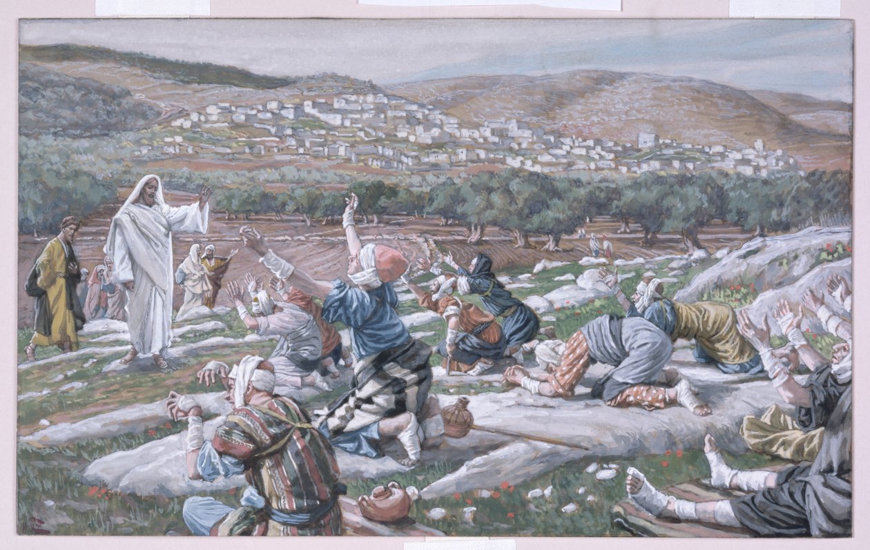 La guérison des lépreux, illustration pour La Vie du Christ - James Jacques Joseph Tissot