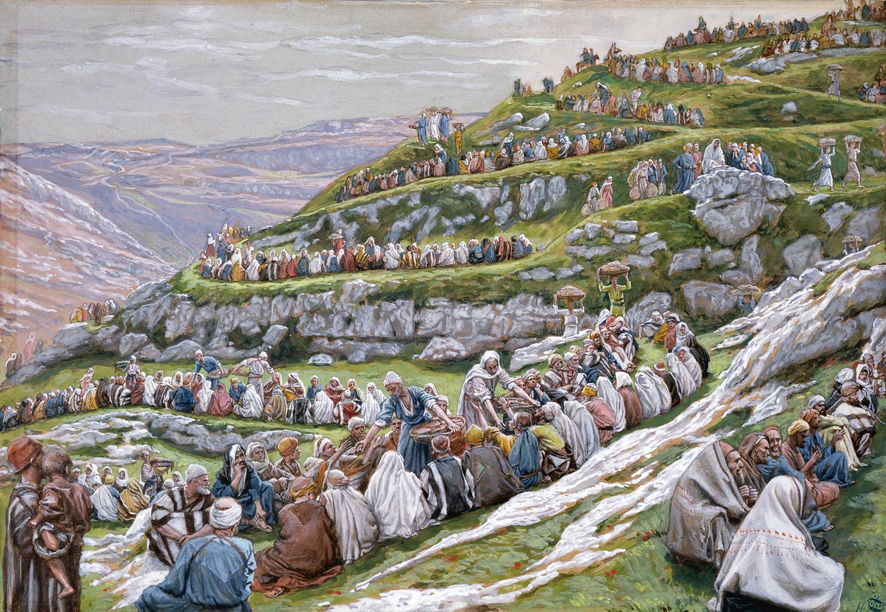 Le miracle des pains et des poissons, illustration pour La vie du Christ - James Jacques Joseph Tissot