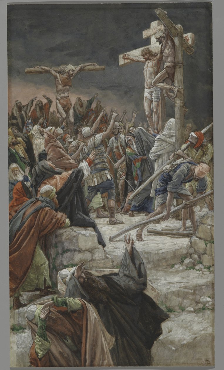 Le Pardon du Bon Larron, illustration de La Vie de Notre Seigneur Jésus-Christ, 1886-94 - James Jacques Joseph Tissot