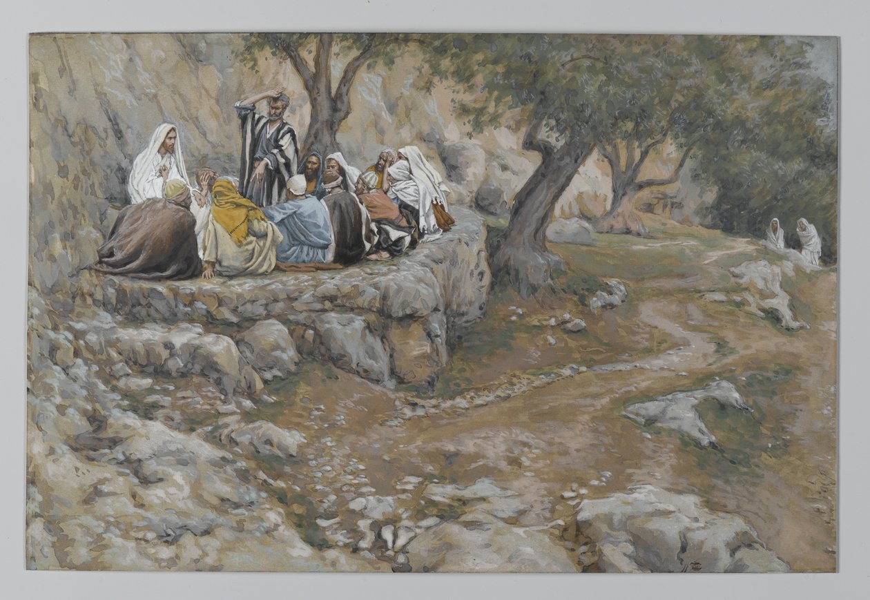 La primauté de Saint Pierre, illustration de La Vie de Notre Seigneur Jésus-Christ, 1886-96 - James Jacques Joseph Tissot