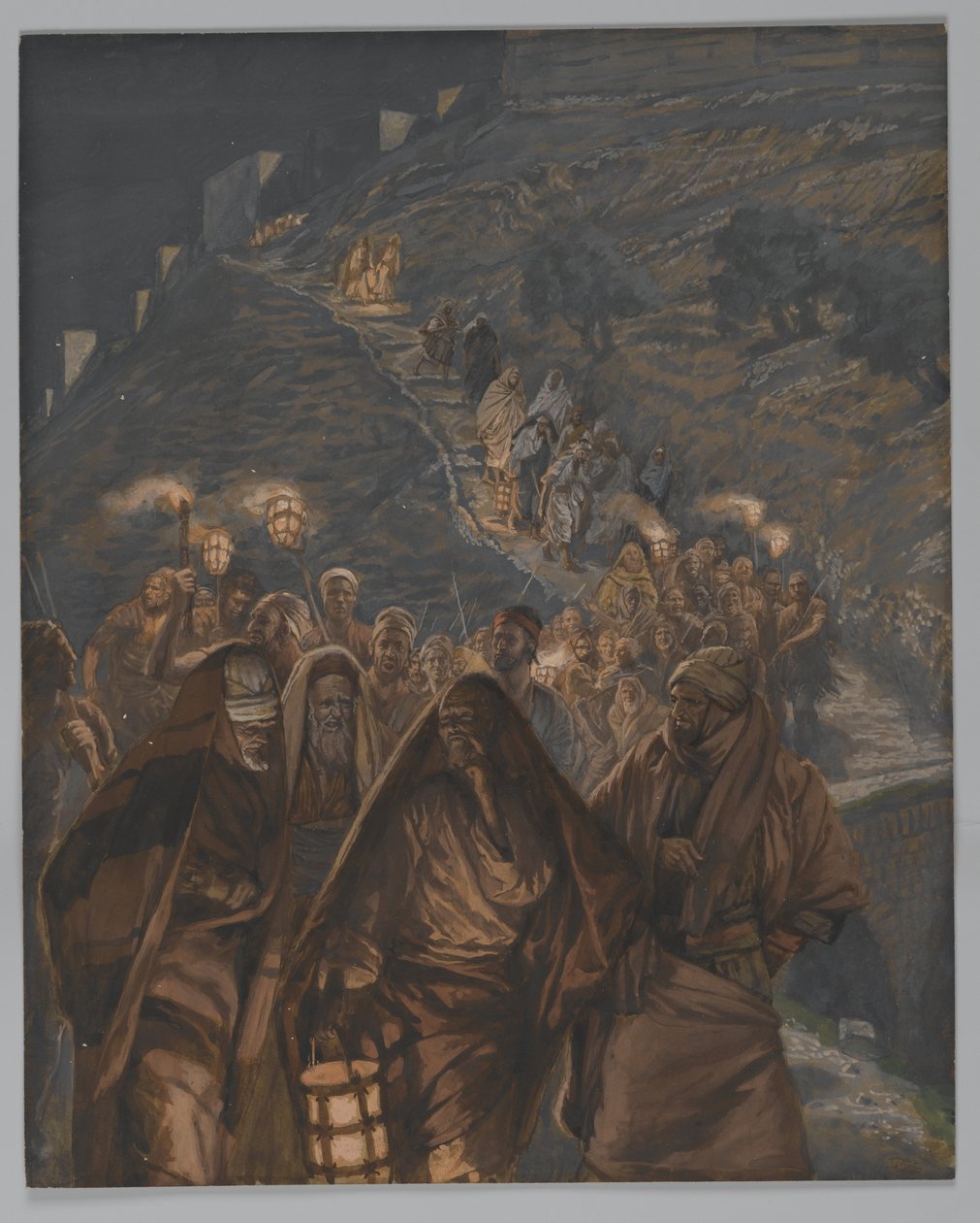 La procession de Judas, illustration de La Vie de Notre Seigneur Jésus-Christ, 1886-94 - James Jacques Joseph Tissot