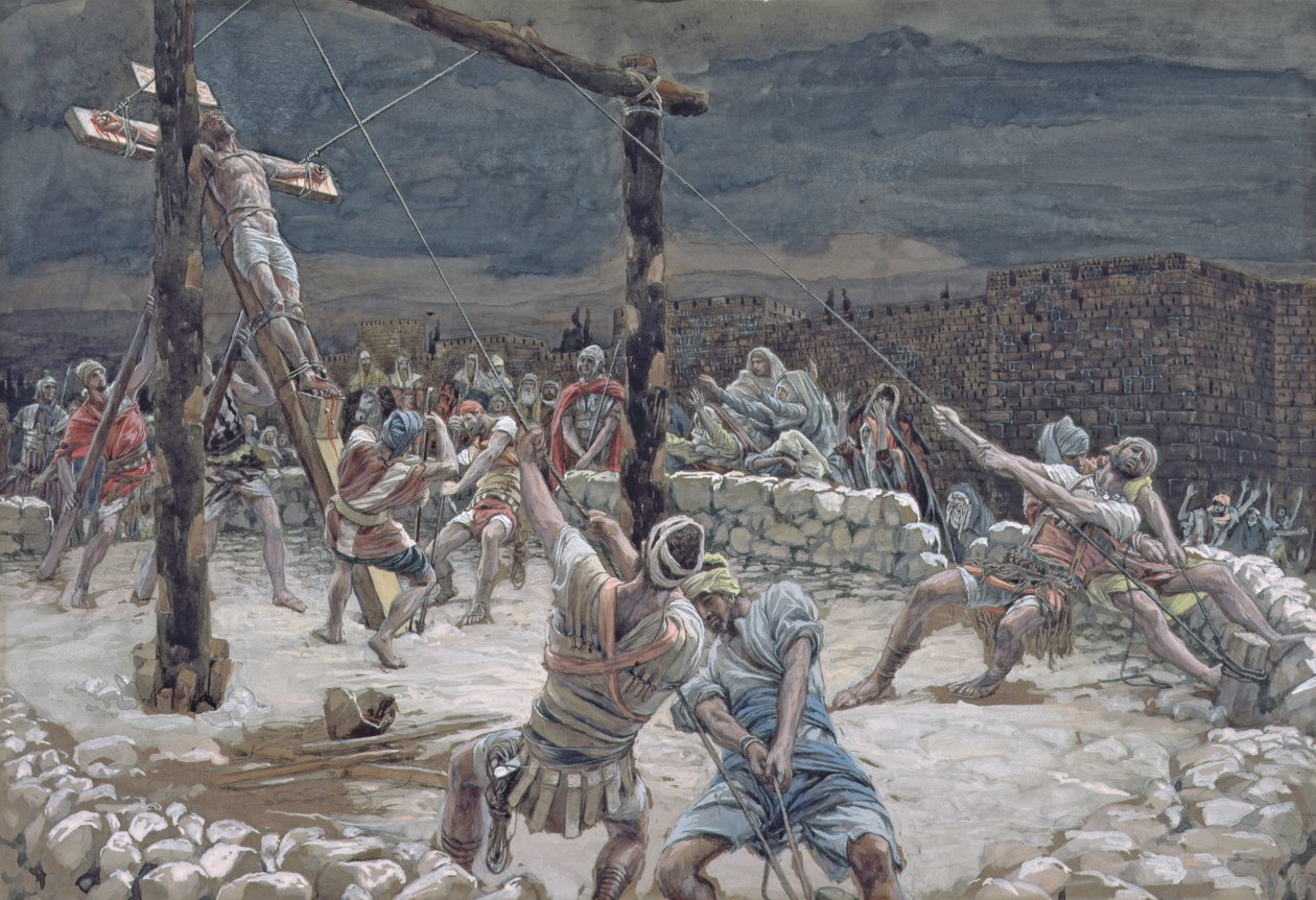 La Levée de la Croix, illustration pour La Vie du Christ, vers 1886-94 - James Jacques Joseph Tissot