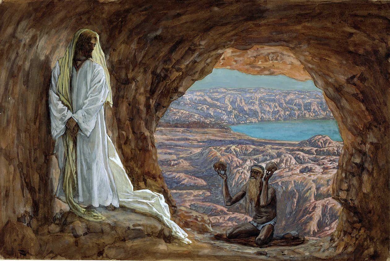 La Tentation dans le désert, illustration de La Vie du Christ, c.1886-94 - James Jacques Joseph Tissot