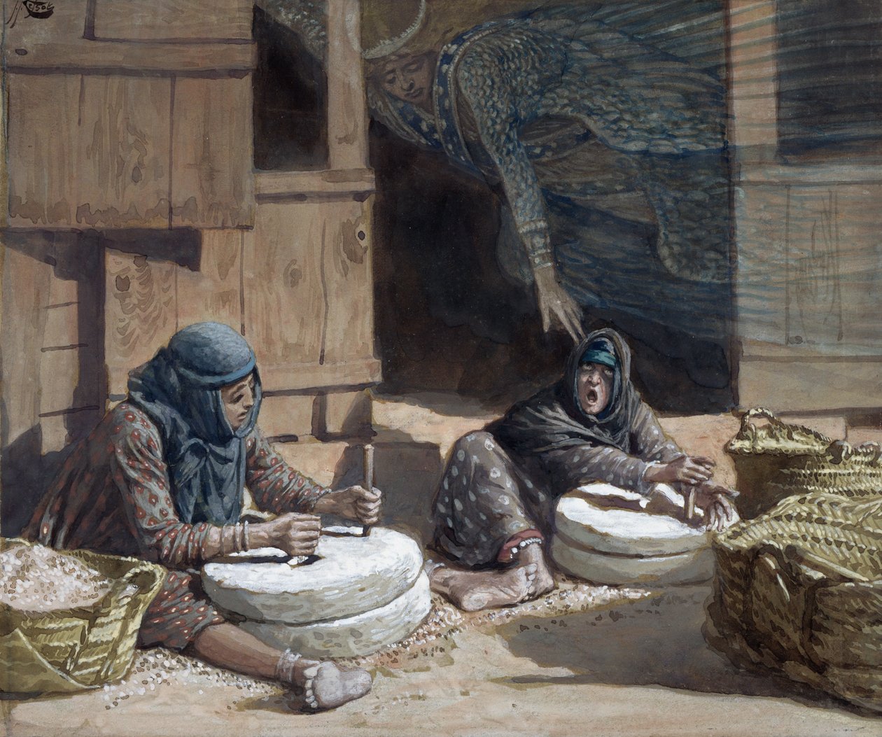 Les deux femmes au moulin, illustration pour La Vie du Christ - James Jacques Joseph Tissot