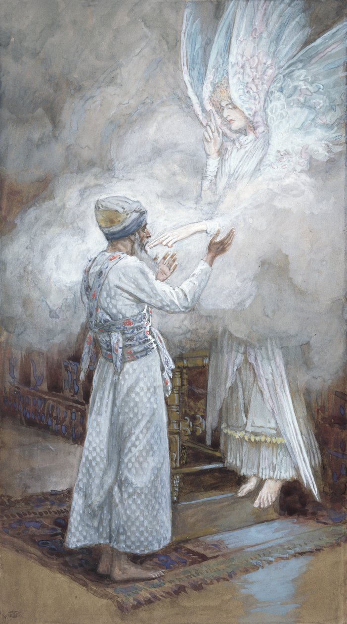La Vision de Zacharie, illustration pour La Vie du Christ, vers 1886-94 - James Jacques Joseph Tissot