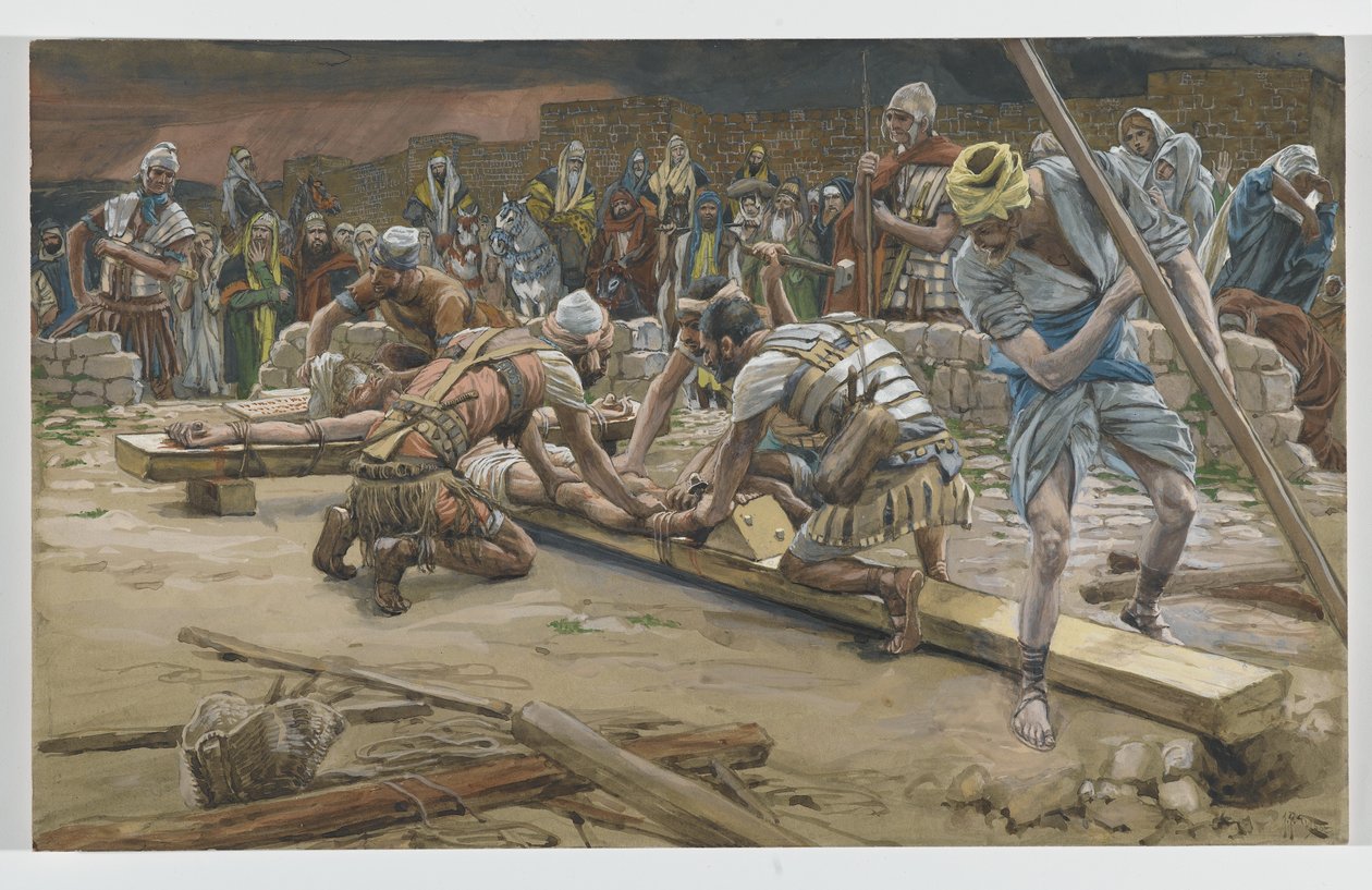 Le Clou pour les Pieds, illustration de La Vie de Notre Seigneur Jésus-Christ, 1886-94 - James Jacques Joseph Tissot