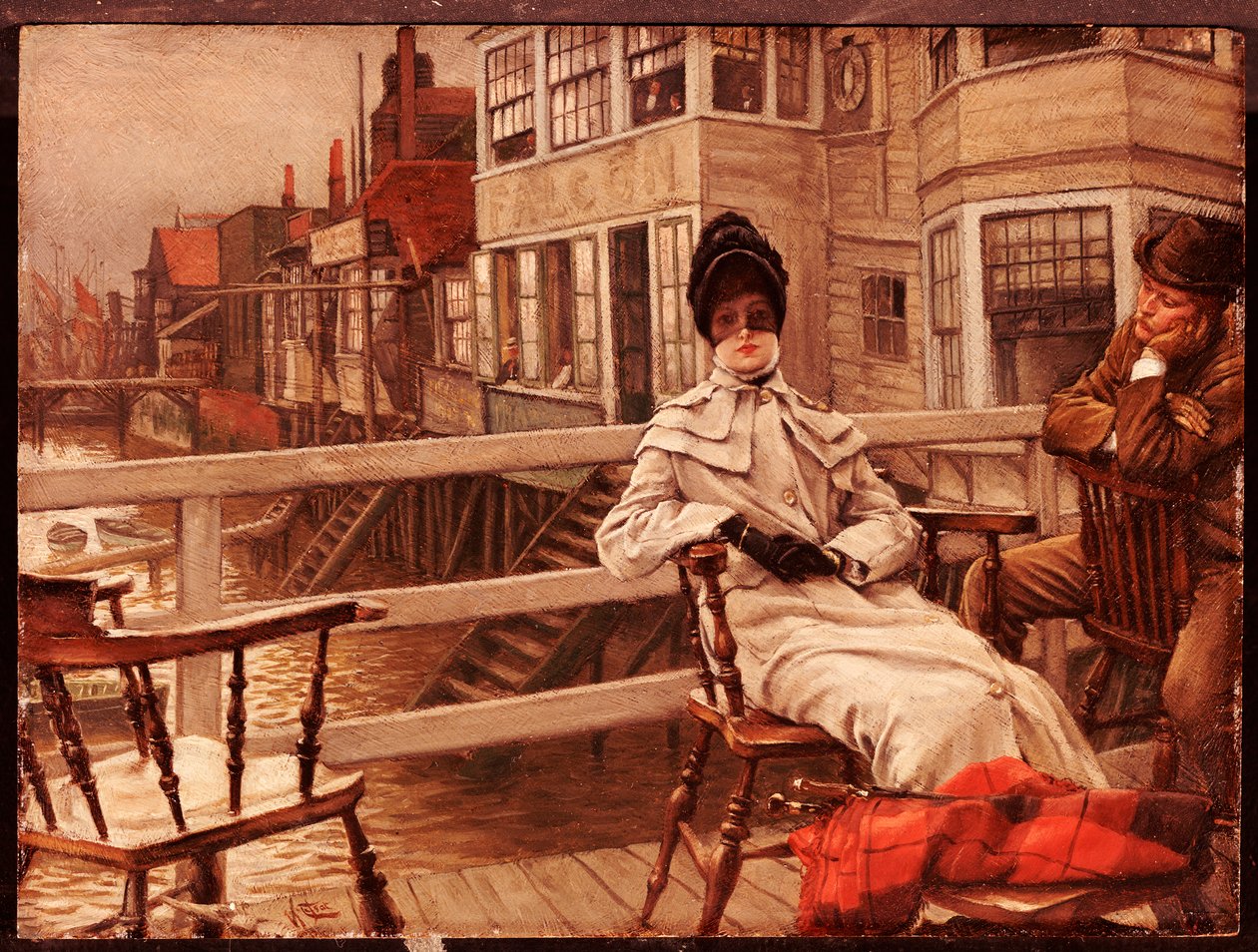 En attendant le bateau à Greenwich - James Jacques Joseph Tissot