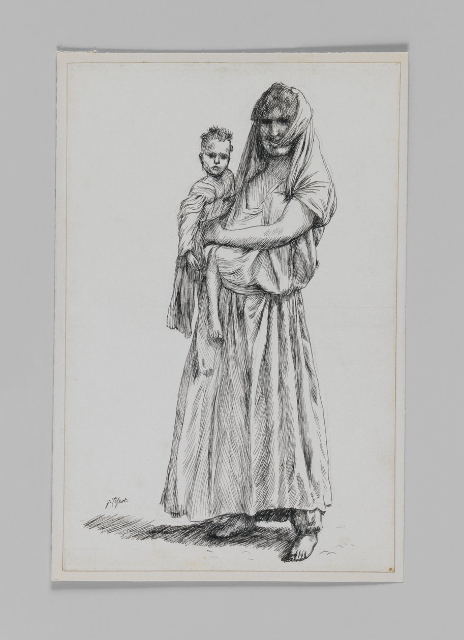 Femme de Geba, Samarie, illustration de La Vie de Notre Seigneur Jésus-Christ - James Jacques Joseph Tissot